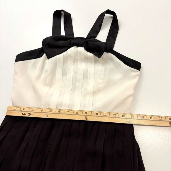 Prabal Gurung X Target Brown Tie Pintuck Pleated Mini Dress Size 6 Formal Event - Picture 12 of 14